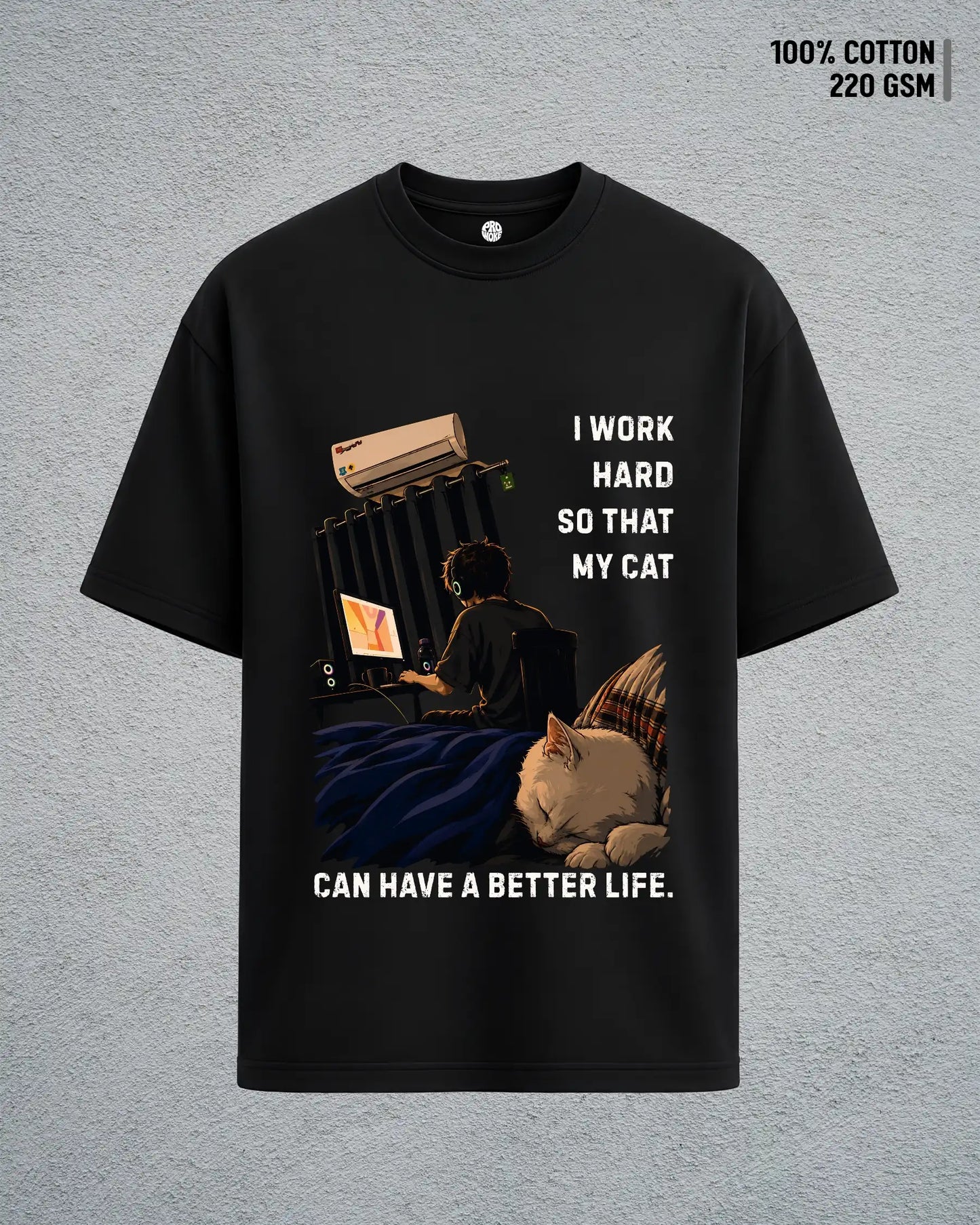 He Works, Cat Thrives