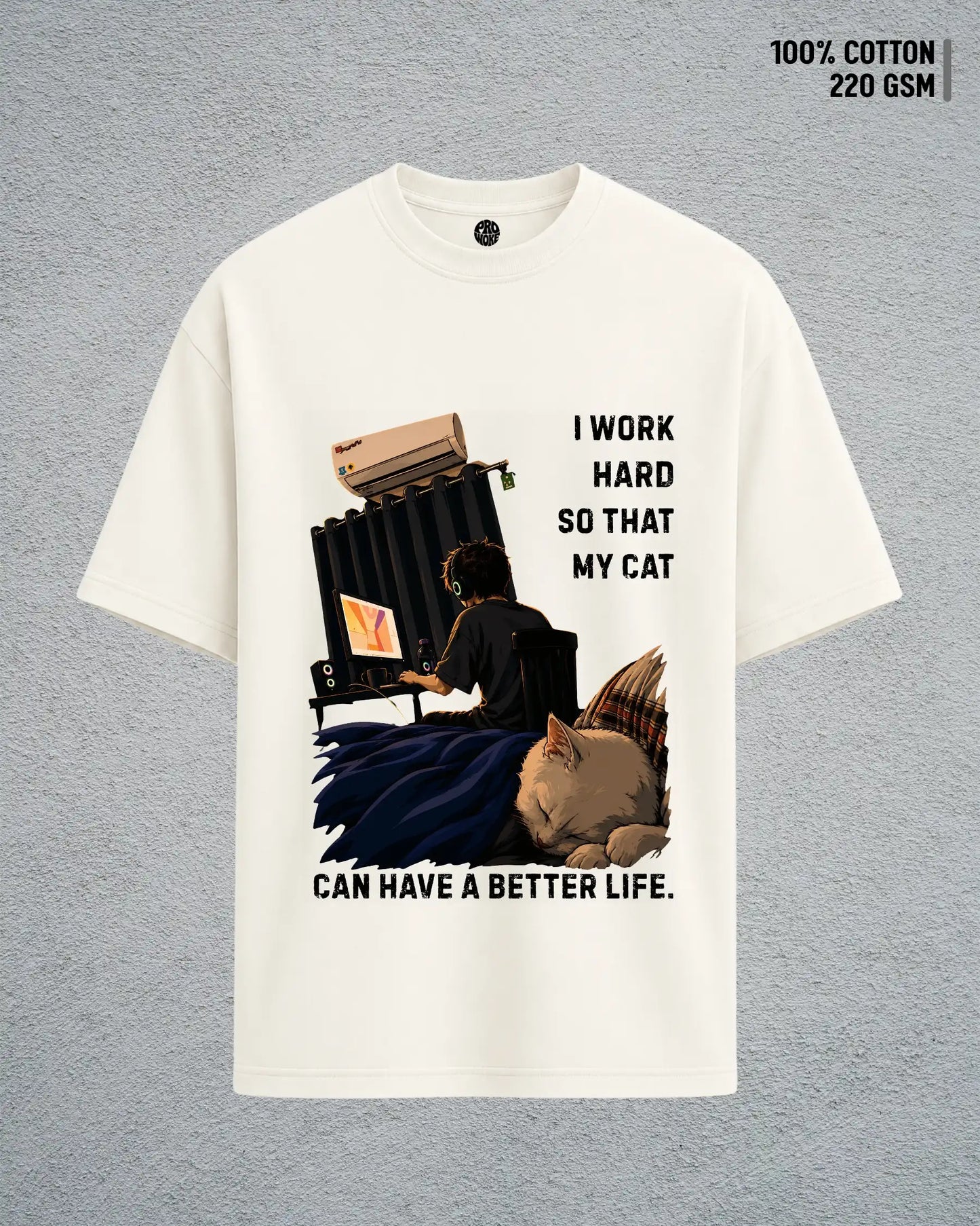 He Works, Cat Thrives